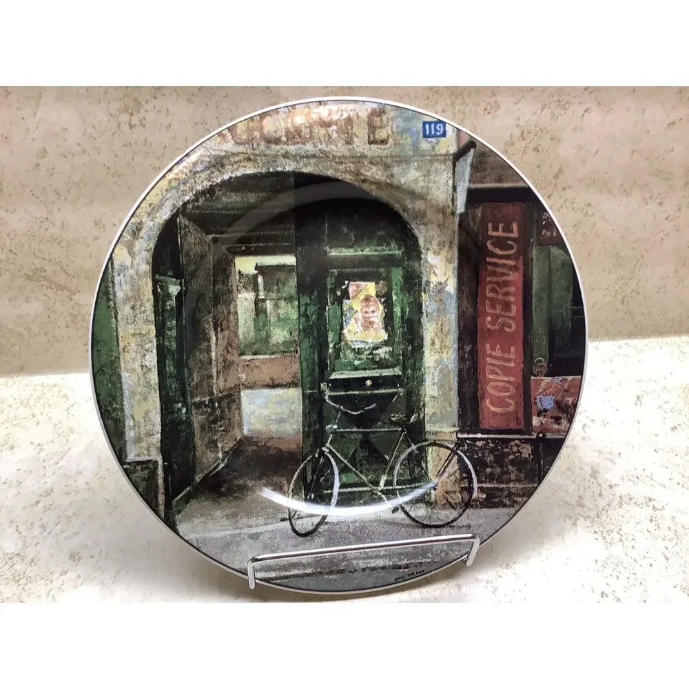 Restaurant Row Sakura Salad Plates -Set of 4 - Chiu Tak Hak Artist 8 1/4